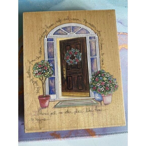 Rubber Stamp by Stamps Happen D. Morgan #90016 No Place Like Home (5.5" x 4.5") - Picture 1 of 6